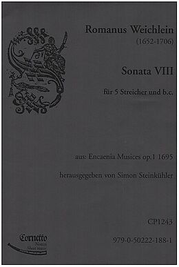 Roman Weichlein Notenblätter Sonate Nr.8