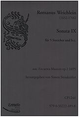 Roman Weichlein Notenblätter Sonate Nr.9