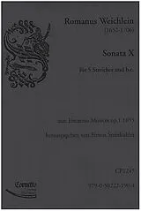 Roman Weichlein Notenblätter Sonate Nr.10