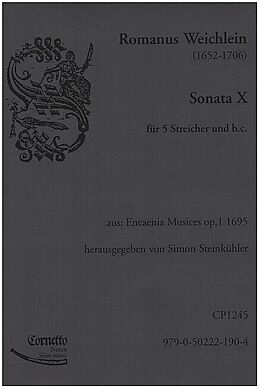 Roman Weichlein Notenblätter Sonate Nr.10