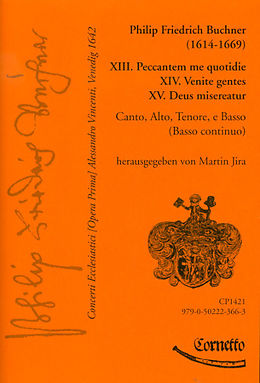 Philipp Friedrich Buchner Notenblätter Concerti ecclesiastici op.1 Nr.13-15