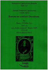 Samuel Friedrich Capricornus Notenblätter Bonum est confiteri Dominum CWV11/6