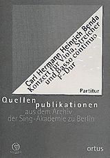 Karl Hermann Heinrich Benda Notenblätter Konzert F-Dur