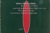Johann Sebastian Bach Notenblätter Ricercar à 6 c-Moll aus dem Musikalischen Opfer BWV1079