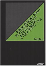 Johnann Nikolaus Forkel Notenblätter Konzert C-Dur FoWV135