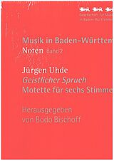Jürgen Uhde Notenblätter Geistlicher Spruch