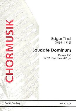 Edgar Tinel Notenblätter Laudate Dominum