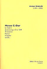 Anton Diabelli Notenblätter Messe C-Dur für Sopran, gem Chor