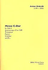 Anton Diabelli Notenblätter Messe C-Dur für Sopran, gem Chor