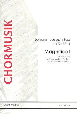 Johann Joseph Fux Notenblätter Magnificat für Soli, gem Chor