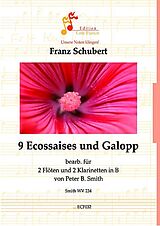 Franz Schubert Notenblätter 9 Ecossaises und Galopp