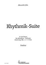 Alexander Jekic Notenblätter Rhythmik-Suite in vier Sätzen
