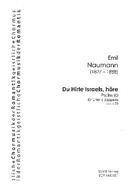 Emil Naumann Notenblätter Du Hirte Israels höre op.20