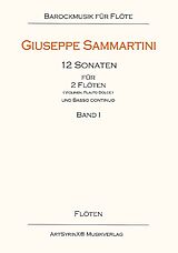 Giuseppe Sammartini Notenblätter 12 Sonaten Band 1 (Nr.1-4)