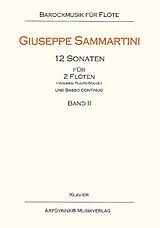 Giuseppe Sammartini Notenblätter 12 Sonaten Band 2 (Nr.5-8)