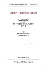 Joseph-Hector Fiocco Notenblätter Allegro aus 24 Pièces de Clavecin op.1