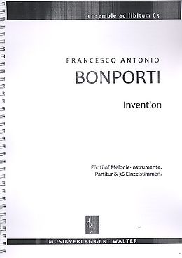 Francesco Antonio Bonporti Notenblätter Invention