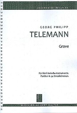 Georg Philipp Telemann Notenblätter Grave