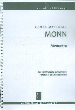 Matthias Georg Monn Notenblätter Menuetto
