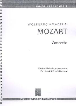 Wolfgang Amadeus Mozart Notenblätter Concerto