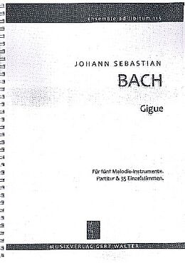 Johann Sebastian Bach Notenblätter Gigue