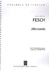 Willem de Fesch Notenblätter Allemande