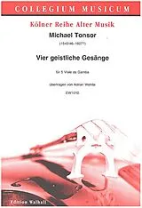 Michael Tonsor Notenblätter 4 geistliche Gesänge