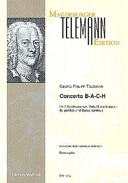 Georg Philipp Telemann Notenblätter Konzert B-A-C-H