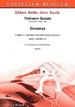 Tielman Susato Notenblätter Danserye Band 1 (Suiten Nr.1-3)