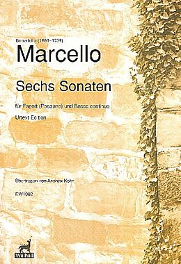 Benedetto Marcello Notenblätter 6 Sonaten op.1