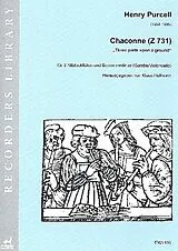Henry Purcell Notenblätter Chaconne Z731