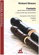 Richard Strauss Notenblätter Fantasie über ein Thema von Giovanni Paisiello (TrV 116)