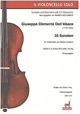 Giuseppe Clemente Dall'Abaco Notenblätter 35 Sonaten Band 2