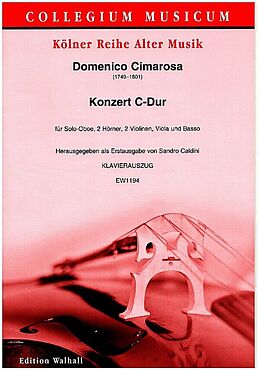 Domenico Cimarosa Notenblätter Konzert C-Dur