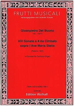 Gioanpietro Del Buono Notenblätter 14 Sonaten sopra Ave maris stella
