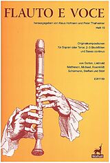  Notenblätter Flauto e voce Band 19