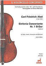 Friedrich Abel Notenblätter Sinfonia Concertante Nr.1 B-Dur WKO 42