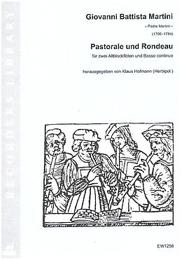 Giovanni Battista Martini Notenblätter Pastorale und Rondeau