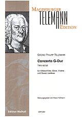 Georg Philipp Telemann Notenblätter Konzert G-Dur TWV43-G6