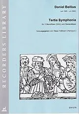 Daniel Bollius Notenblätter Tertia Symphonia