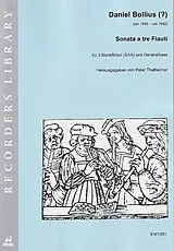Daniel Bollius Notenblätter Sonata a tre Fiauti