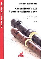 Dieterich Buxtehude Notenblätter Kanon BuxWV124 und Canzonetta BuxWV167