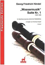 Georg Friedrich Händel Notenblätter Wassermusik Suite Nr.1 HWV348
