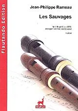 Jean Philippe Rameau Notenblätter Les Sauvages