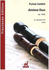 Fulvio Caldini Notenblätter Ambos Duo op.143e