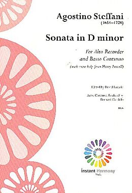Agostino Steffani Notenblätter Sonata in d Minor