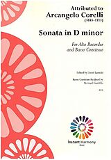 Arcangelo Corelli Notenblätter Sonata in d Minor