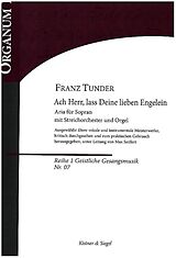 Franz Tunder Notenblätter Ach Herr lass Deine lieben Engelein