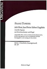 Franz Tunder Notenblätter Ach Herr lass Deine lieben Engelein