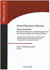 Georg Friedrich Händel Notenblätter Meine Seele hört für Sopran